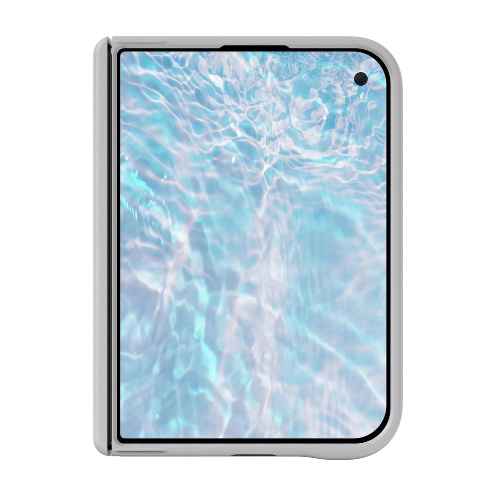 Frosted Protective Case with 360° Rotating Stand - Light Gray