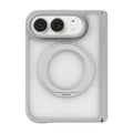 Frosted Protective Case with 360° Rotating Stand - Light Gray