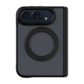 Frosted Protective Case with 360° Rotating Stand - Black