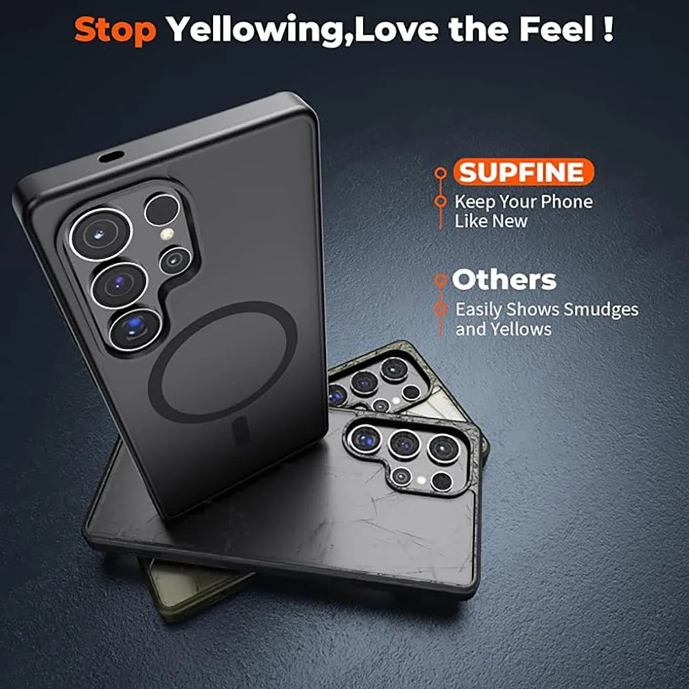 Samsung Galaxy S26 Series Semi-Clear Magnetic Phone Case