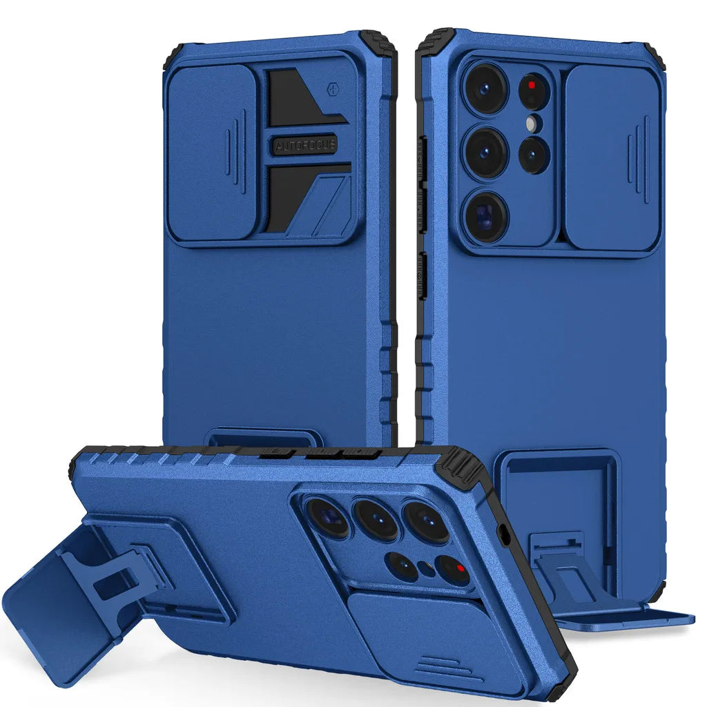 Samsung Galaxy S25 Series Anti-Drop Airbag Case with Camera Slide Cover