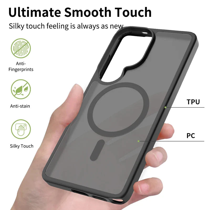 Samsung Galaxy S26 Series PC+TPU Magnetic Matte Protective Case