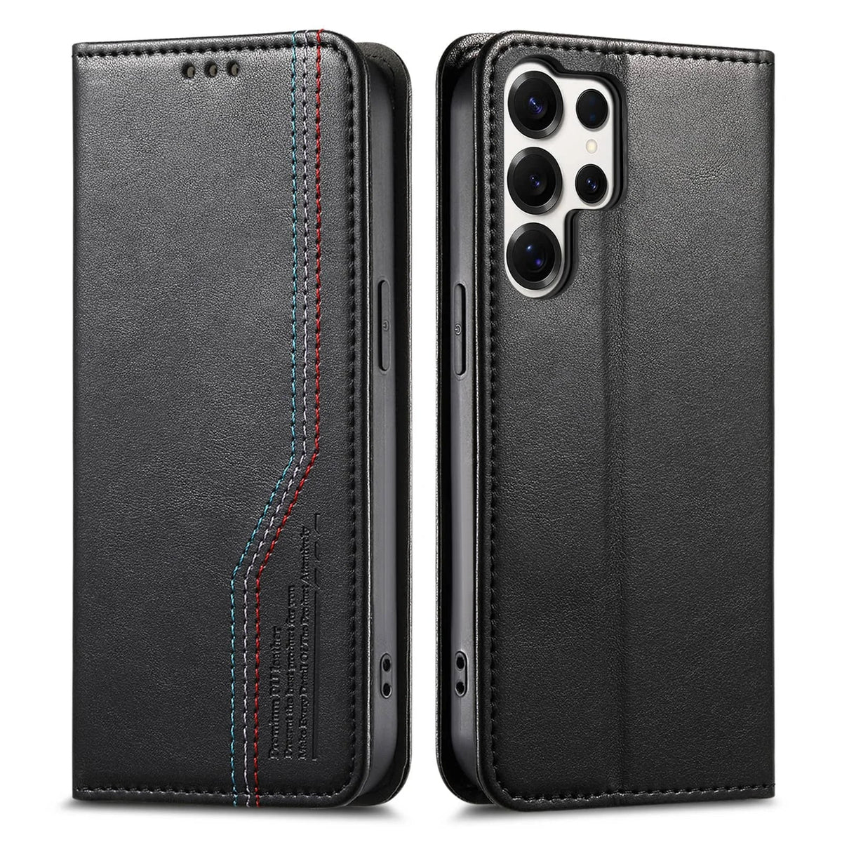 Samsung Galaxy S26 Series Leather Flip Case with Card Holder