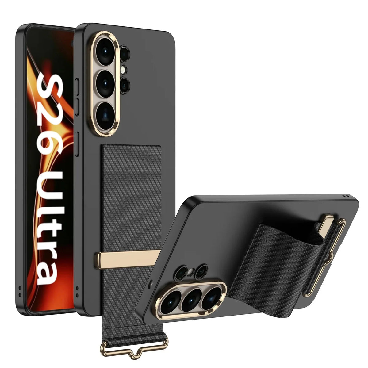 Samsung Galaxy S26 Ultra PC Hard Case with Buckle Wristband
