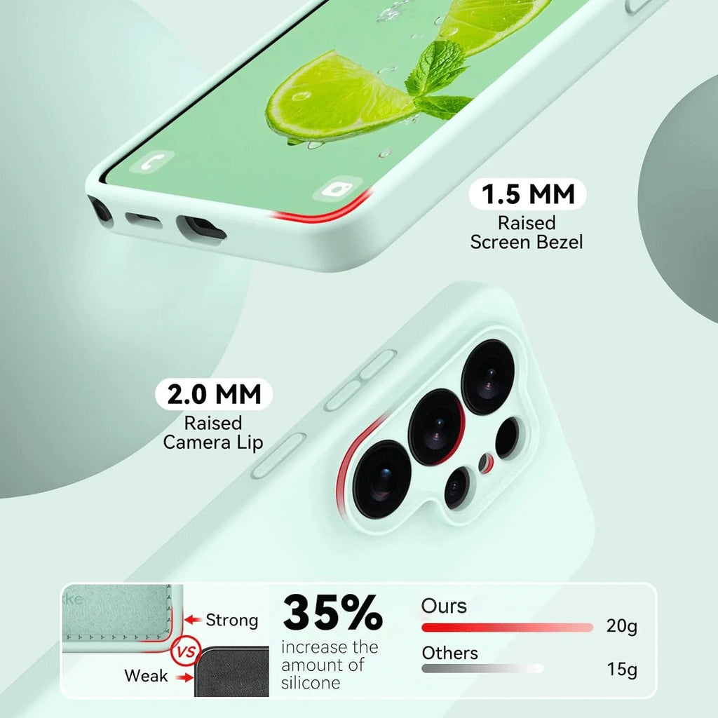 Samsung Galaxy S26 Series Soft Liquid Silicone Protective Cover