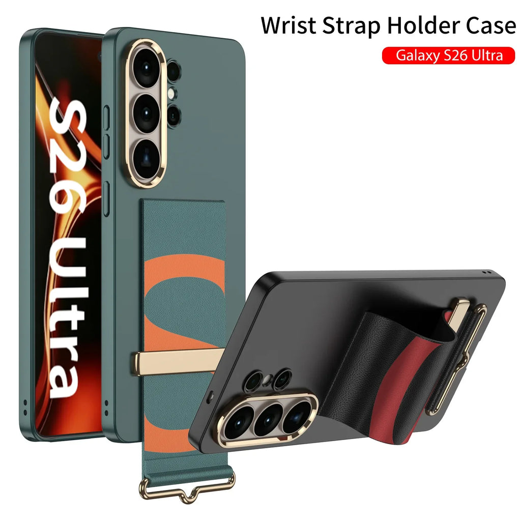 Samsung Galaxy S26 Ultra PC Hard Case with Buckle Wristband