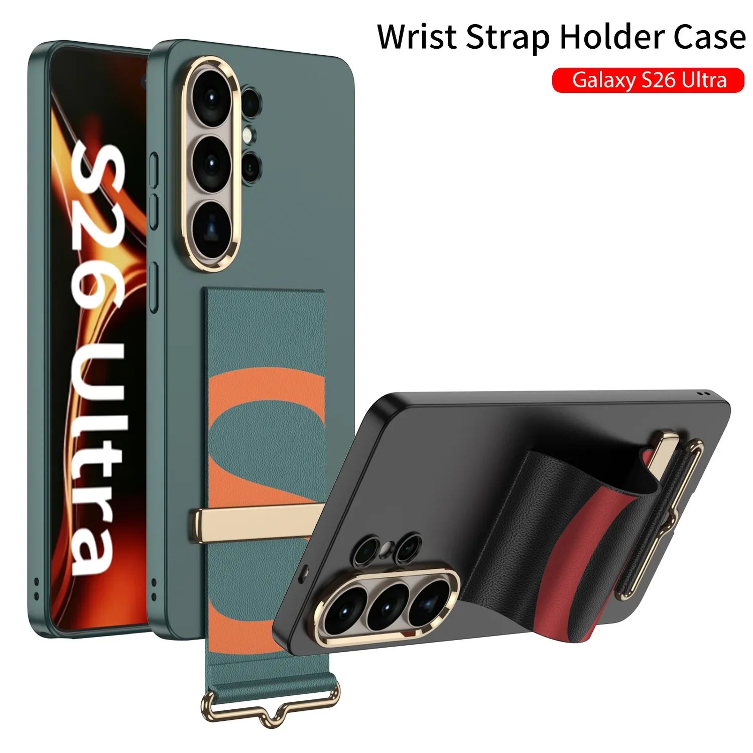 Samsung Galaxy S26 Ultra PC Hard Case with Buckle Wristband
