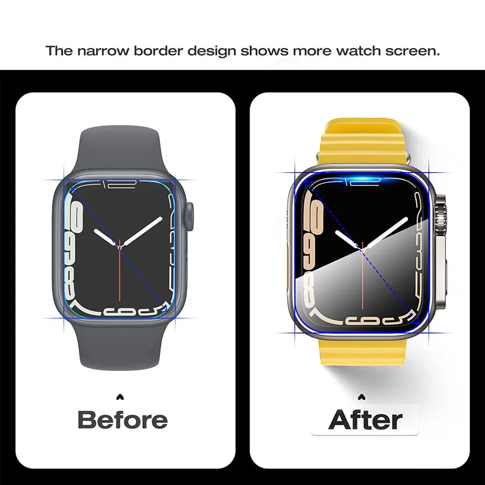 Apple Watch Protective Case with Built-In Glass Screen Protector