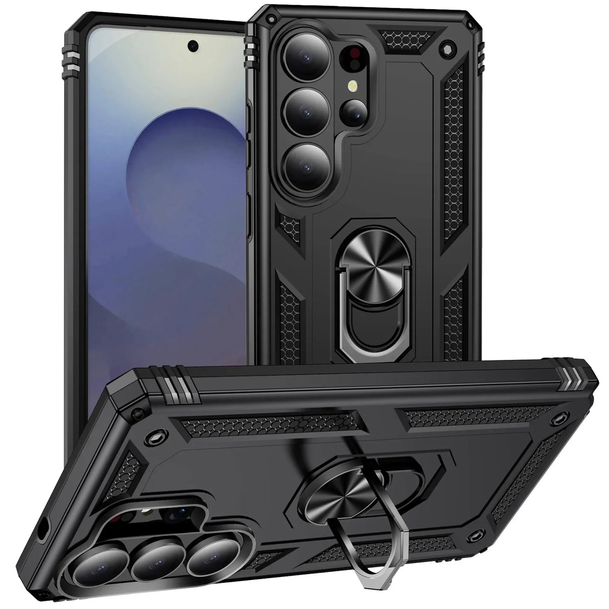 Samsung Galaxy S26 Series Shockproof Case with Metal Stand