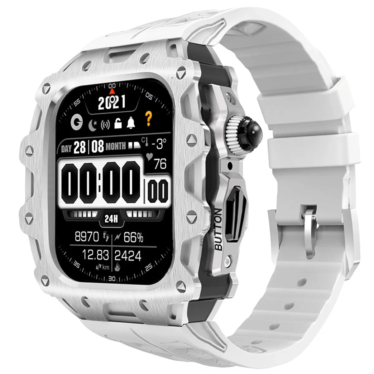 Apple Watch Series 11 (46mm) Modification Kit With Zinc Case and Sport Band