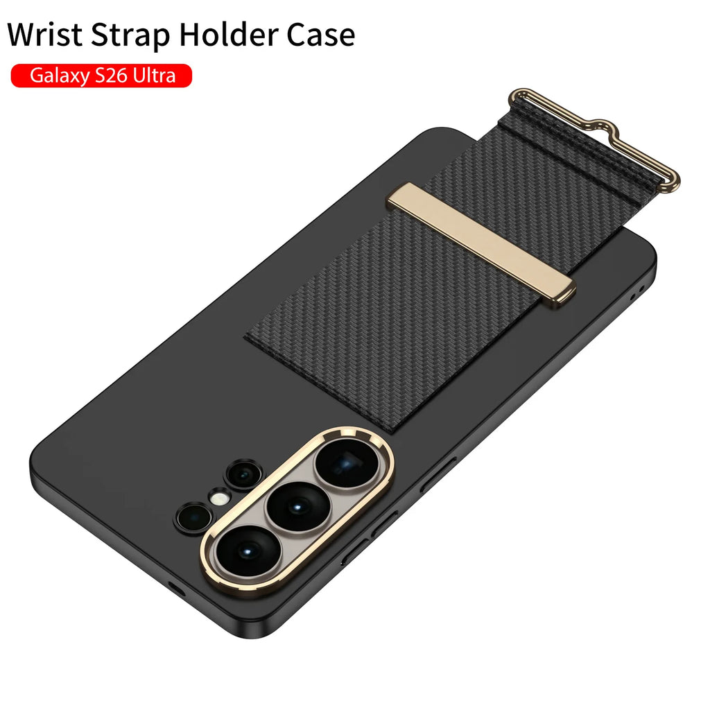 Samsung Galaxy S26 Ultra PC Hard Case with Buckle Wristband