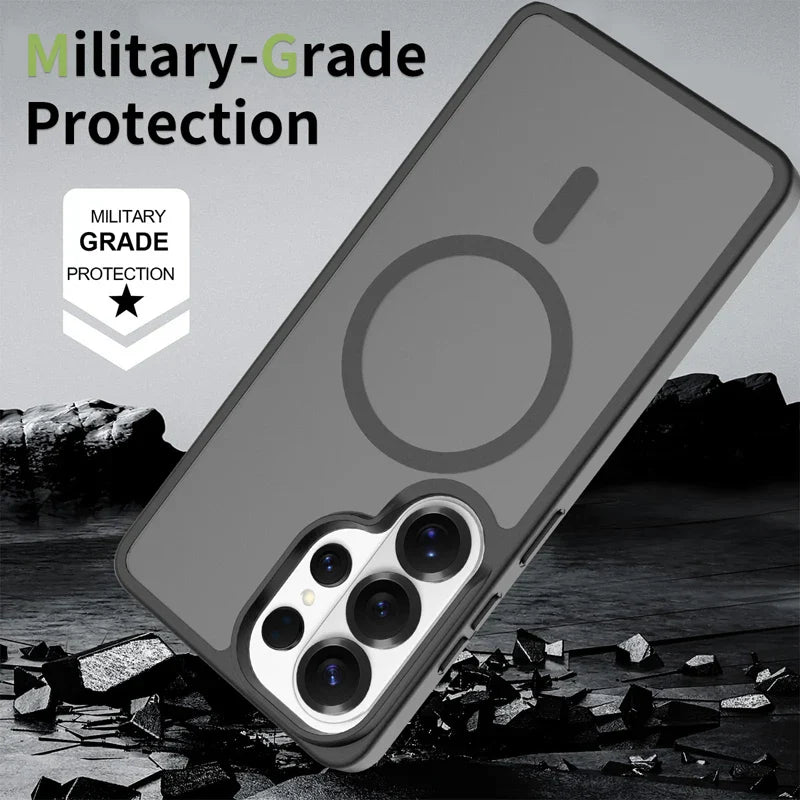Samsung Galaxy S26 Series PC+TPU Magnetic Matte Protective Case