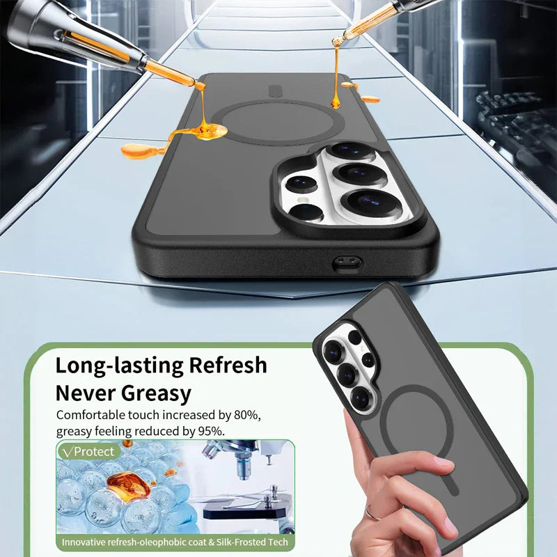 Samsung Galaxy S26 Series PC+TPU Magnetic Matte Protective Case
