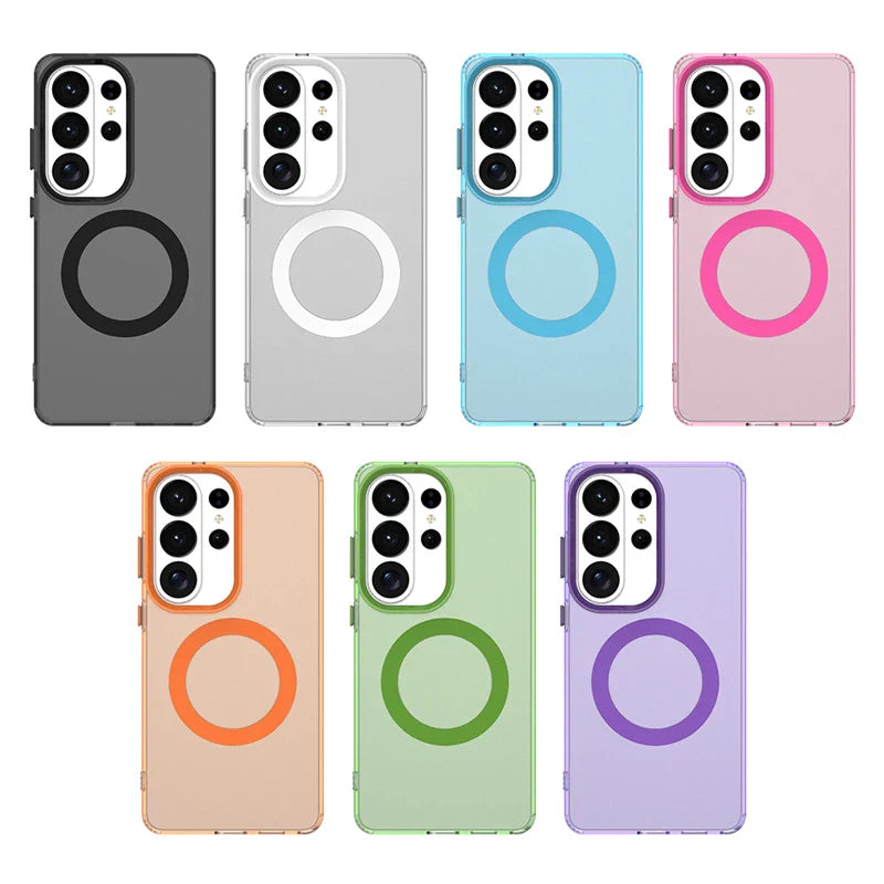 Samsung Galaxy S26 Series Candy Color Magnetic Translucent Matte Slim Case