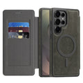Samsung Galaxy S24 Series PU Leather Flip Magnetic Case with Card Holder
