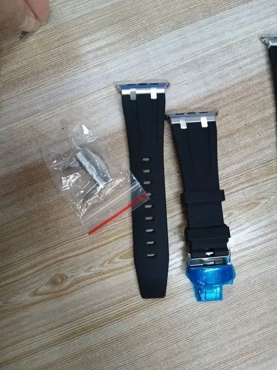Apple Watch Flexible Rubber Band with Secure Clasp