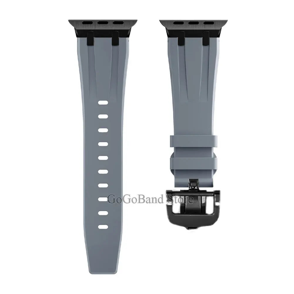Apple Watch Flexible Rubber Band with Secure Clasp