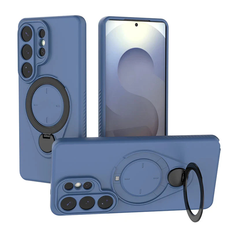 Samsung Galaxy S26 Series Case with 360° Metal Ring Stand