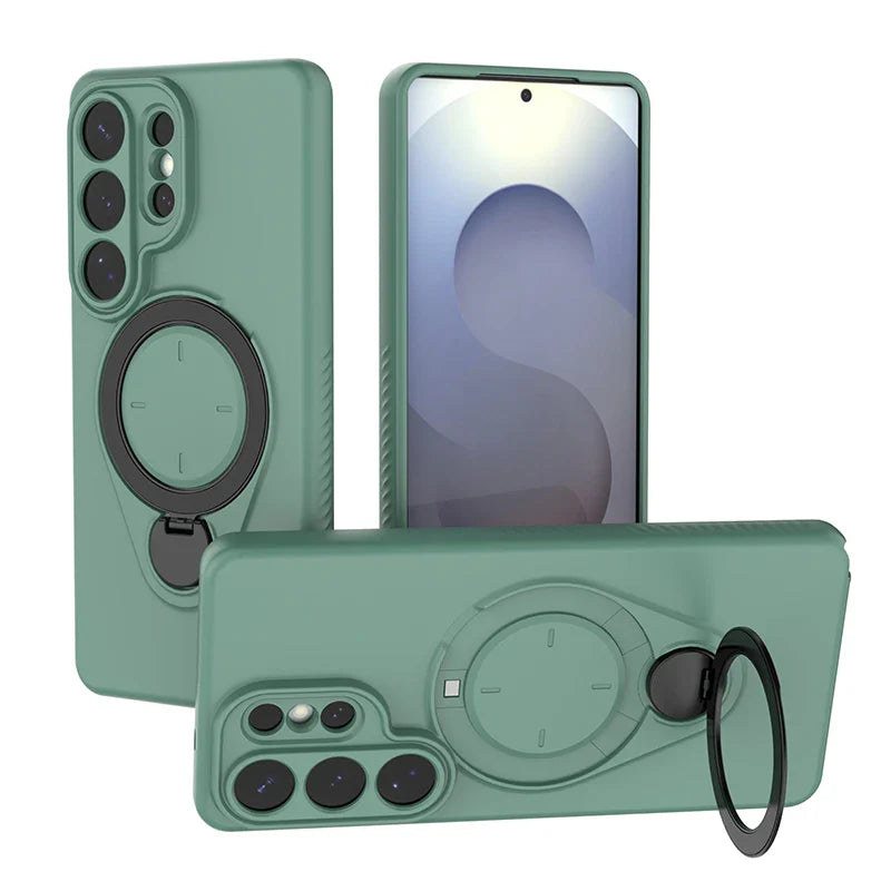Samsung Galaxy S26 Series Case with 360° Metal Ring Stand