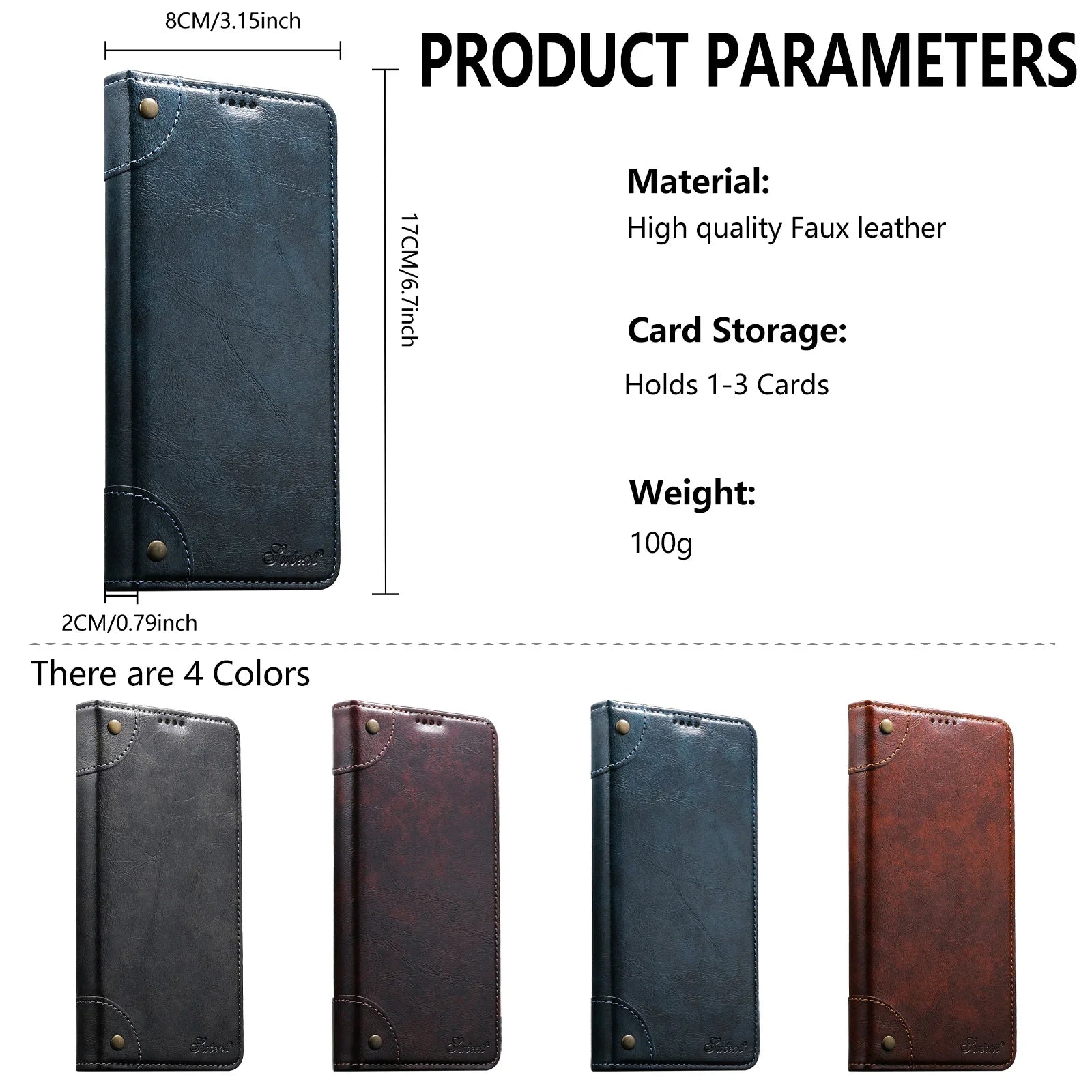Samsung Galaxy S26 Series Leather Wallet Case with Kickstand