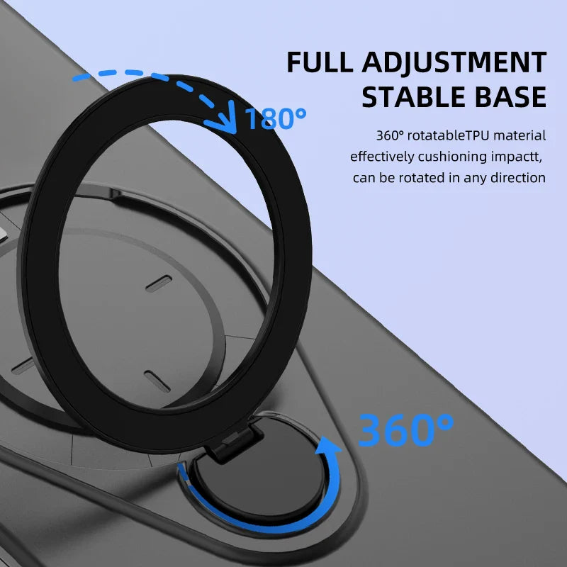 Samsung Galaxy S26 Series Case with 360° Metal Ring Stand