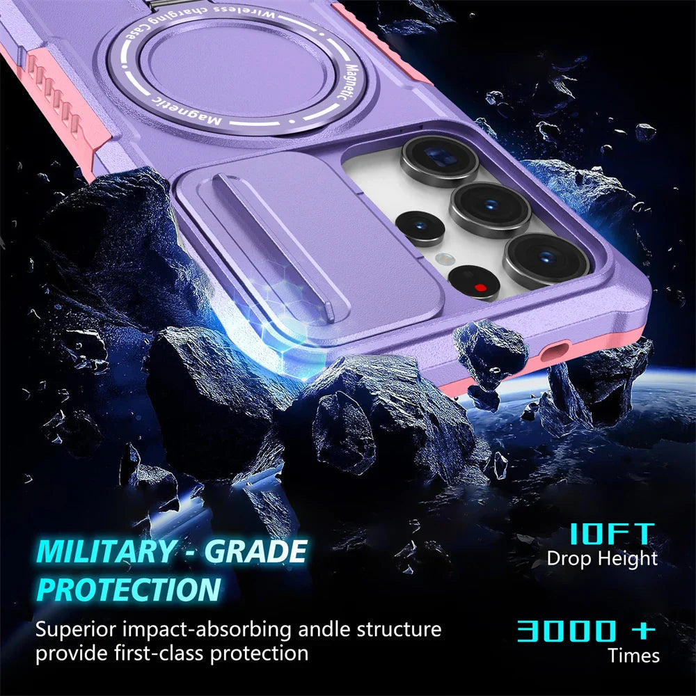 Samsung Galaxy S26 Series Rugged Hybrid Armor Magnetic Case