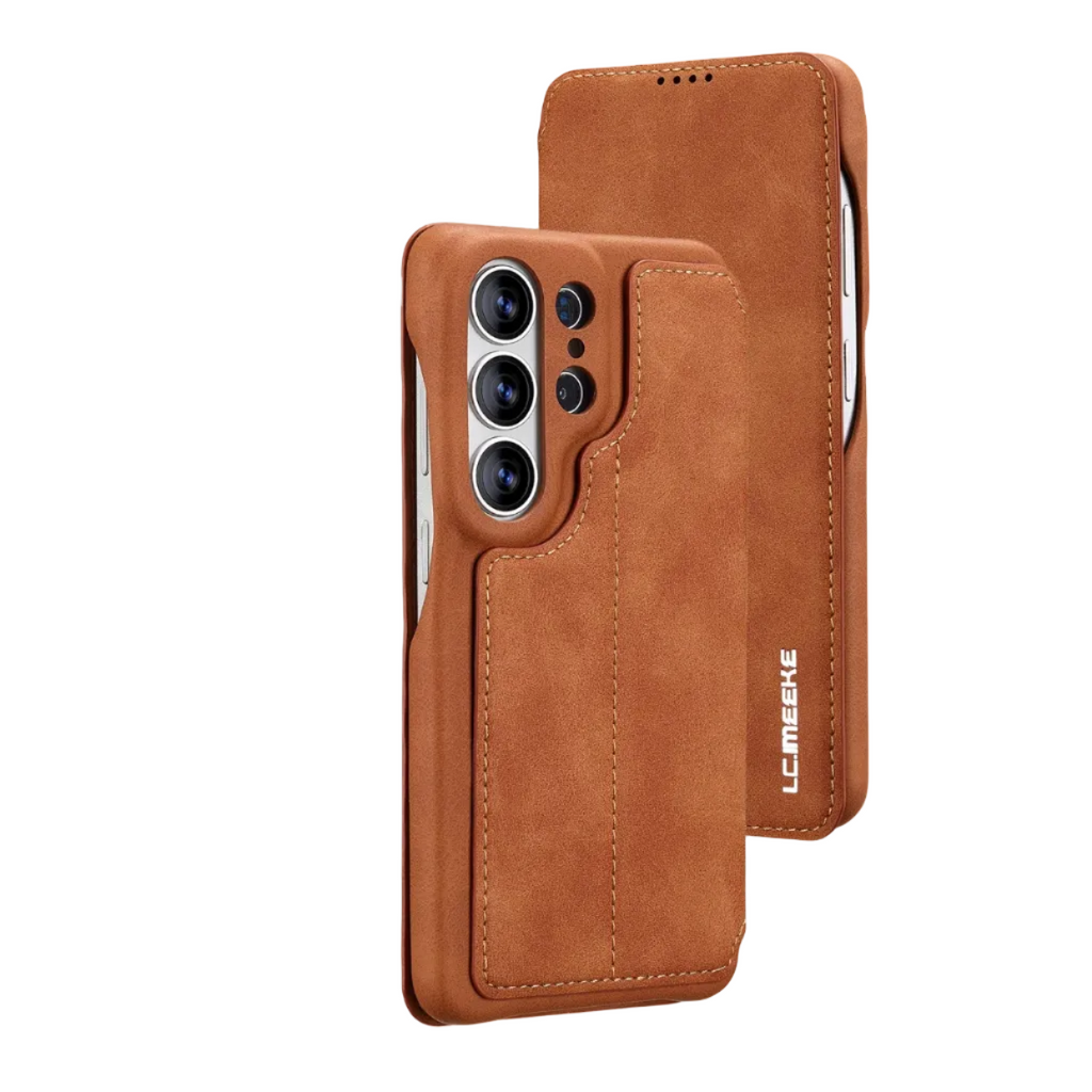 Samsung Galaxy S26 Series Leather Wallet Case with Kickstand
