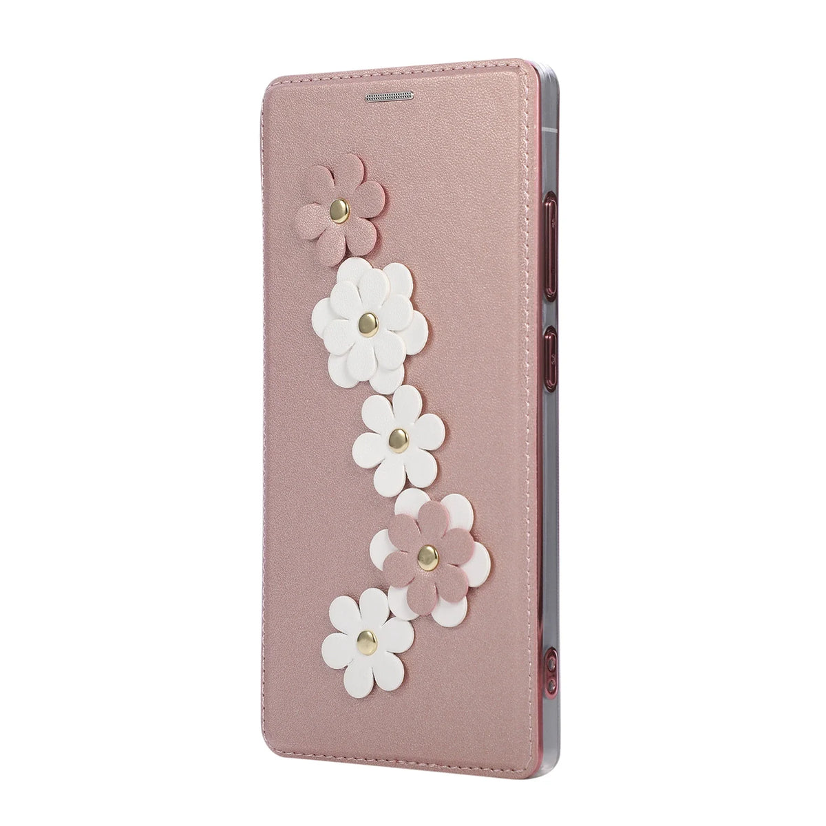 Samsung Galaxy S26 Series 3D Floral Magnetic Leather Case