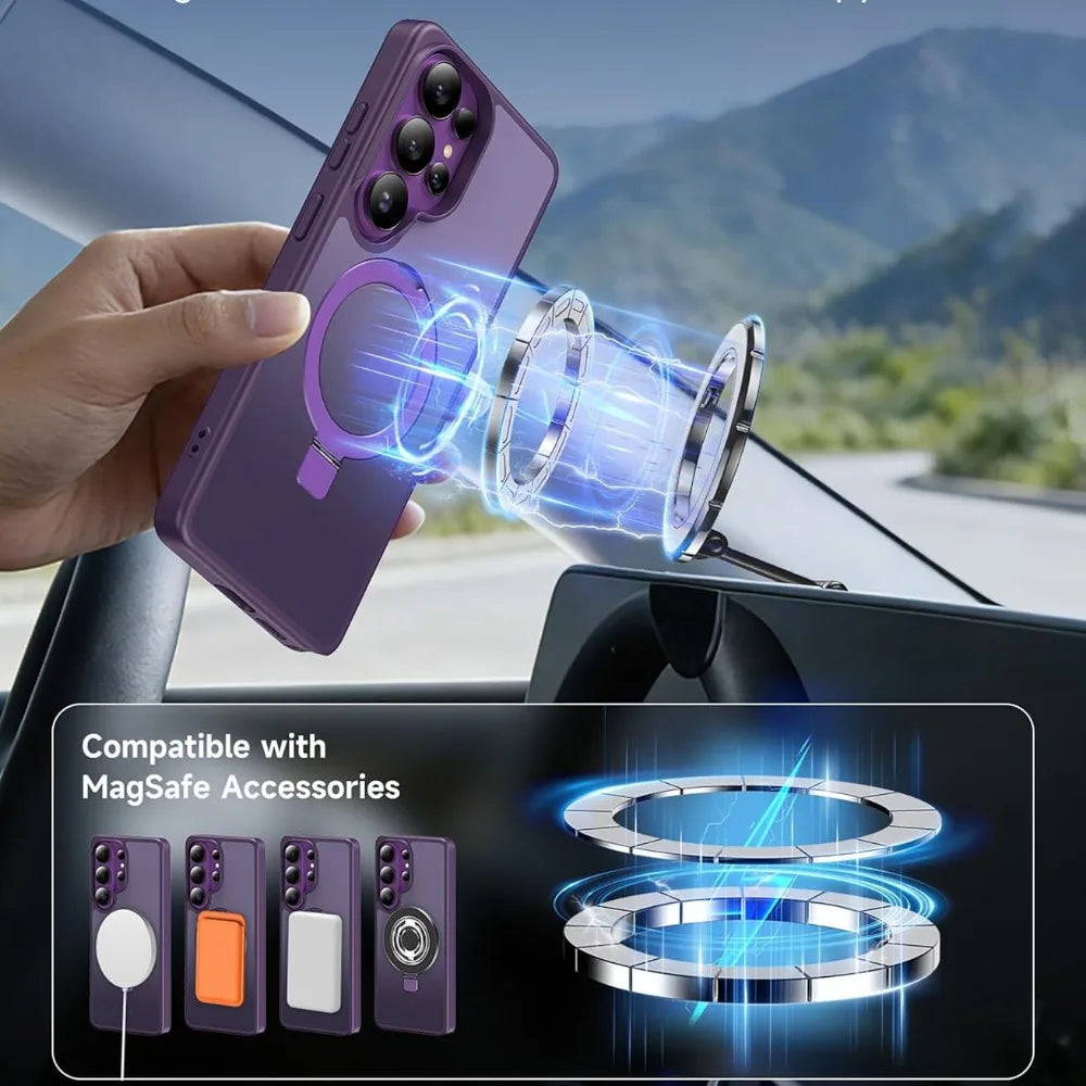 Samsung Galaxy S26 Series Case with Magnetic Bracket Holder