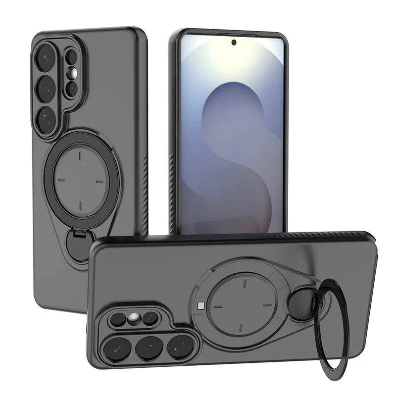 Samsung Galaxy S26 Series Case with 360° Metal Ring Stand