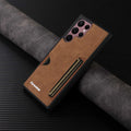 Samsung Galaxy S24 Series Retro Leather Wallet Case