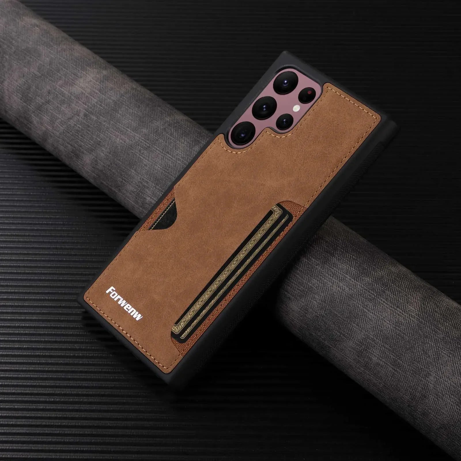 Samsung Galaxy S24 Series Retro Leather Wallet Case