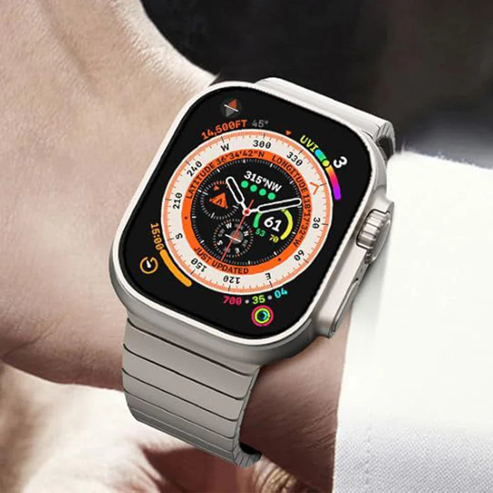 Apple Watch Titanium Strap with Magnetic Clasp