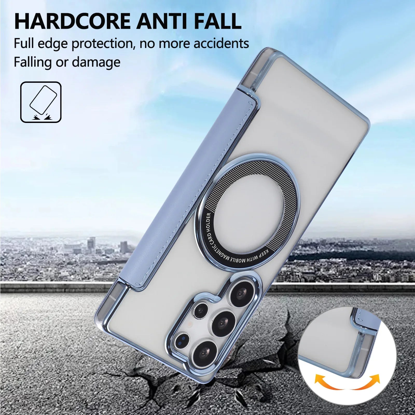 Samsung Galaxy S26 Series 3D Floral Magnetic Leather Case