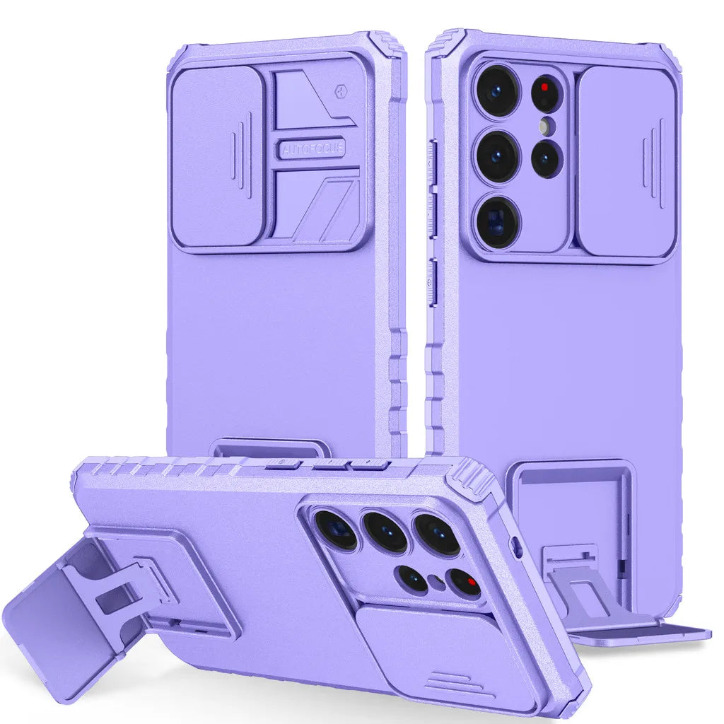Samsung Galaxy S25 Series Anti-Drop Airbag Case with Camera Slide Cover