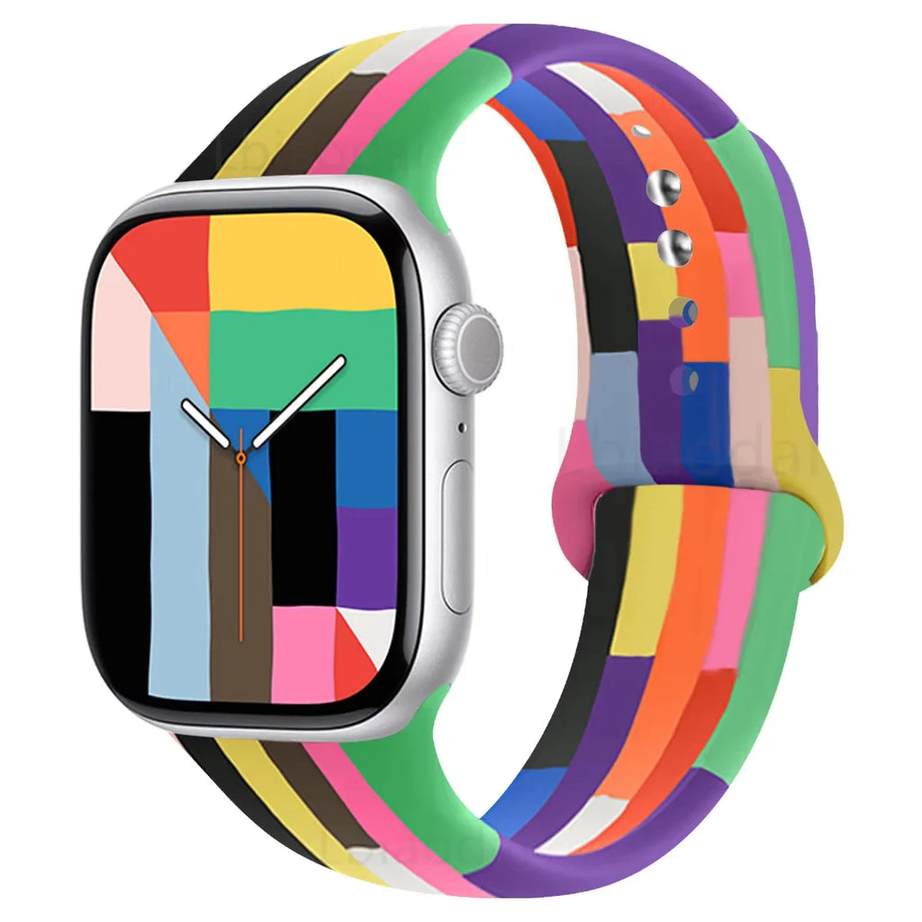 Printed Silicone Strap for Apple Watch