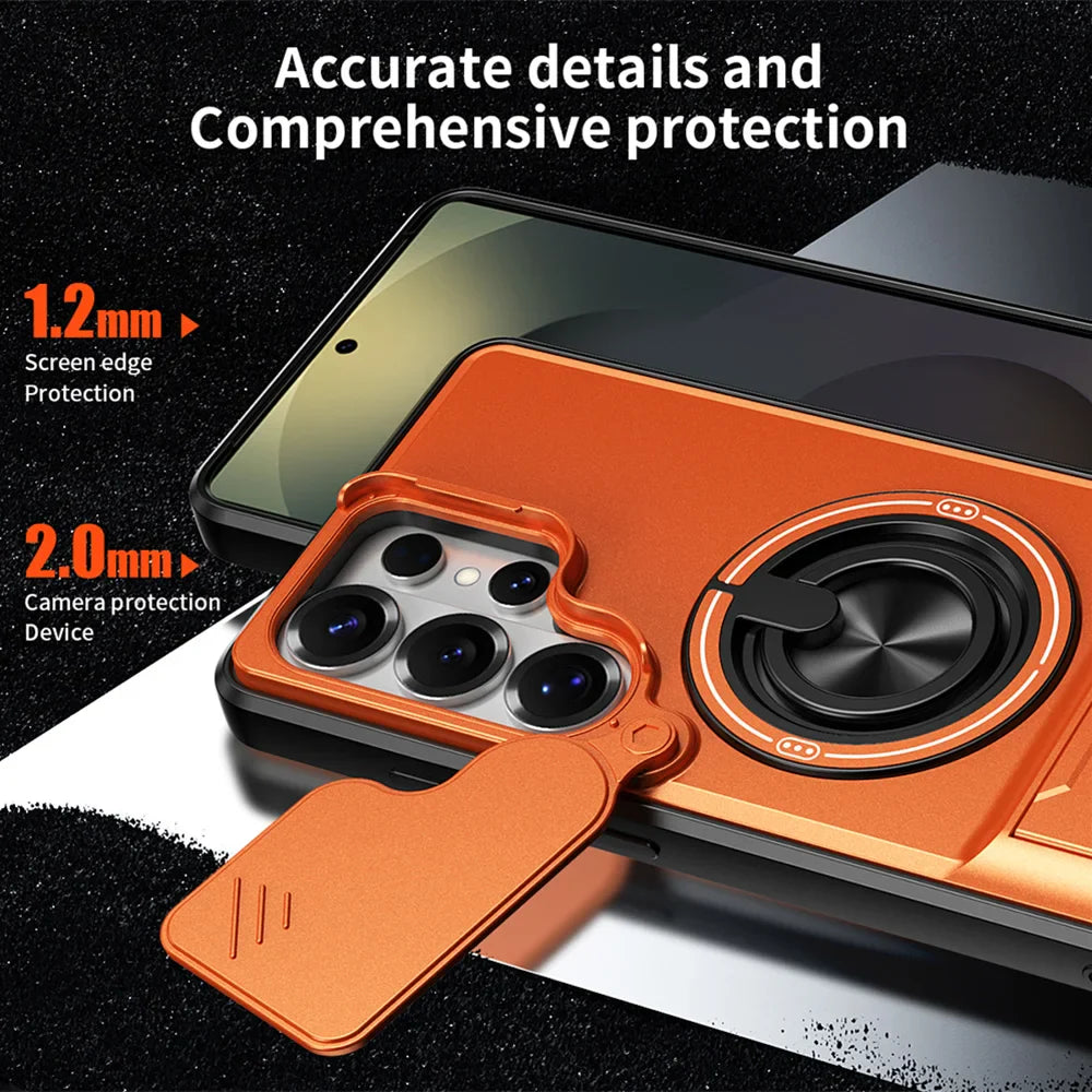 Samsung Galaxy S26 Series Case with Ring Stand and Lens Protector