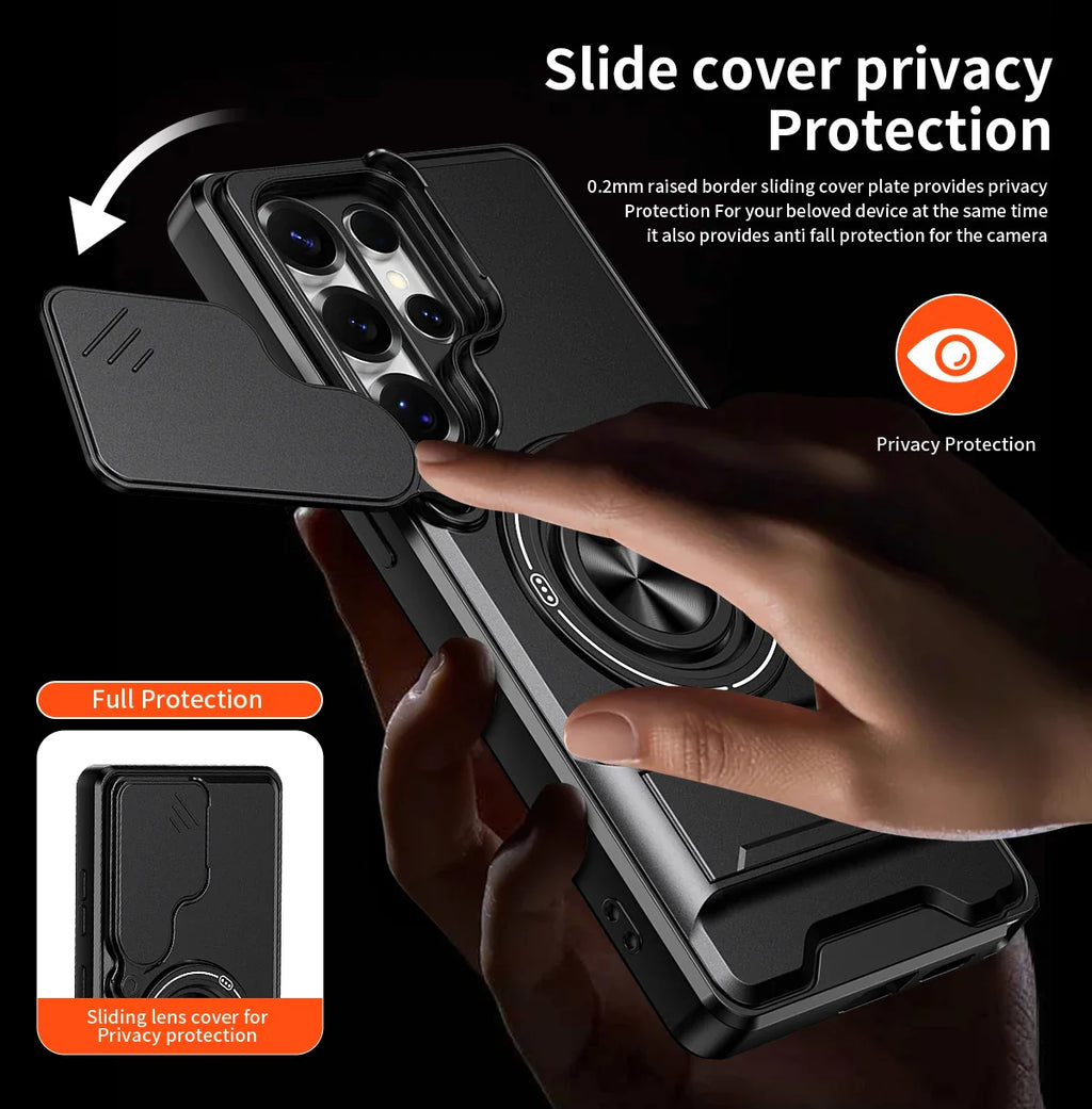 Samsung Galaxy S26 Series Hard Protection Case with Stand