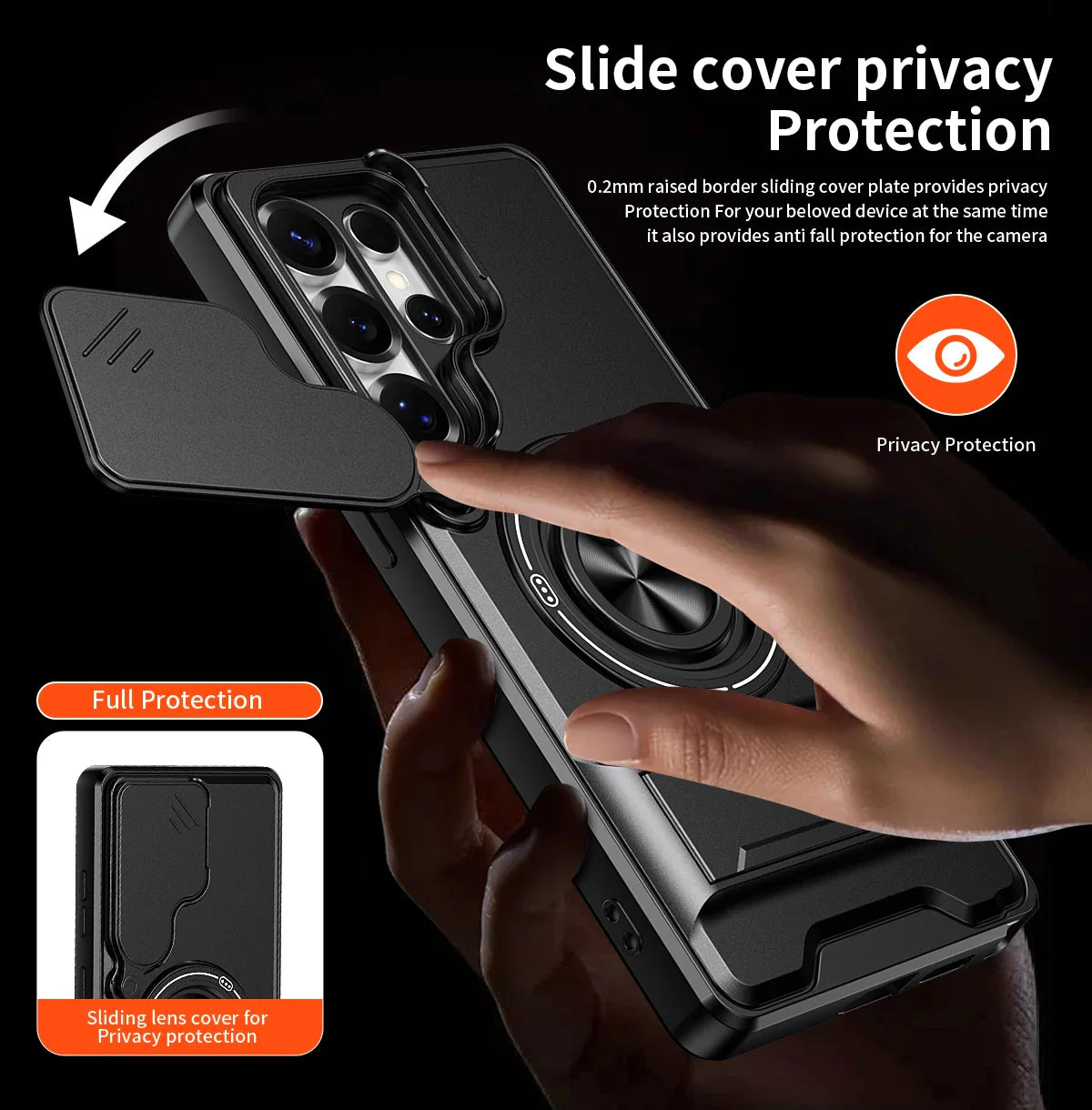 Samsung Galaxy S26 Series Hard Protection Case with Stand