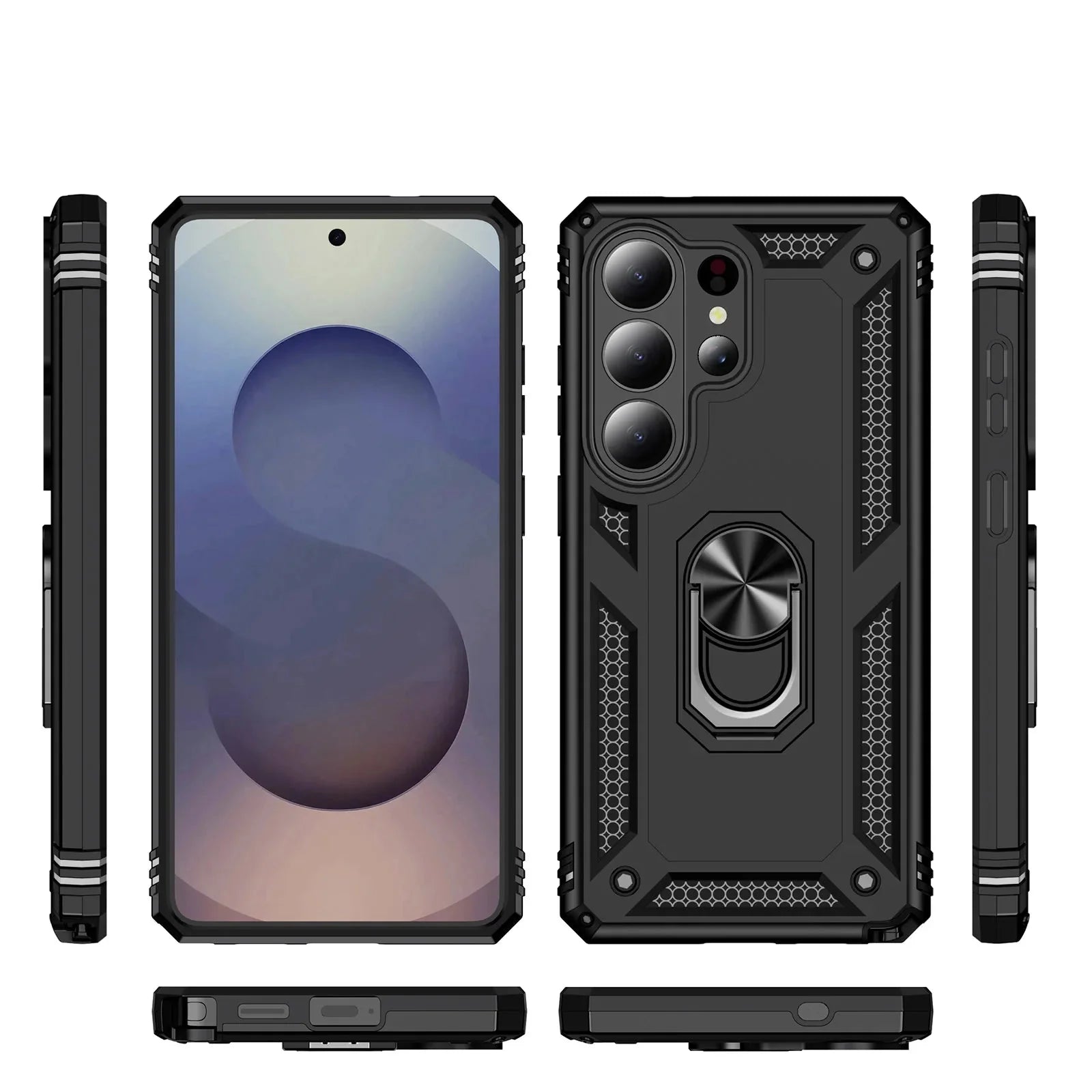 Samsung Galaxy S26 Series Shockproof Case with Metal Stand