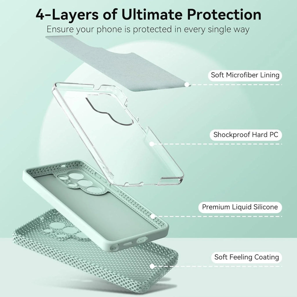 Samsung Galaxy S26 Series Soft Liquid Silicone Protective Cover