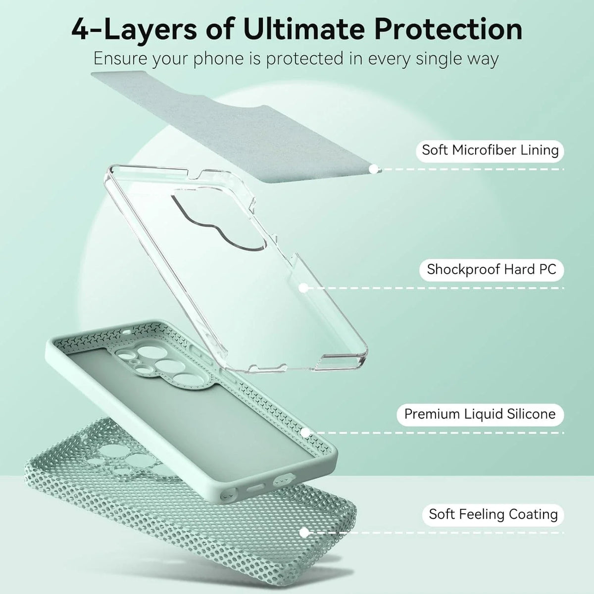 Samsung Galaxy S26 Series Soft Liquid Silicone Protective Cover