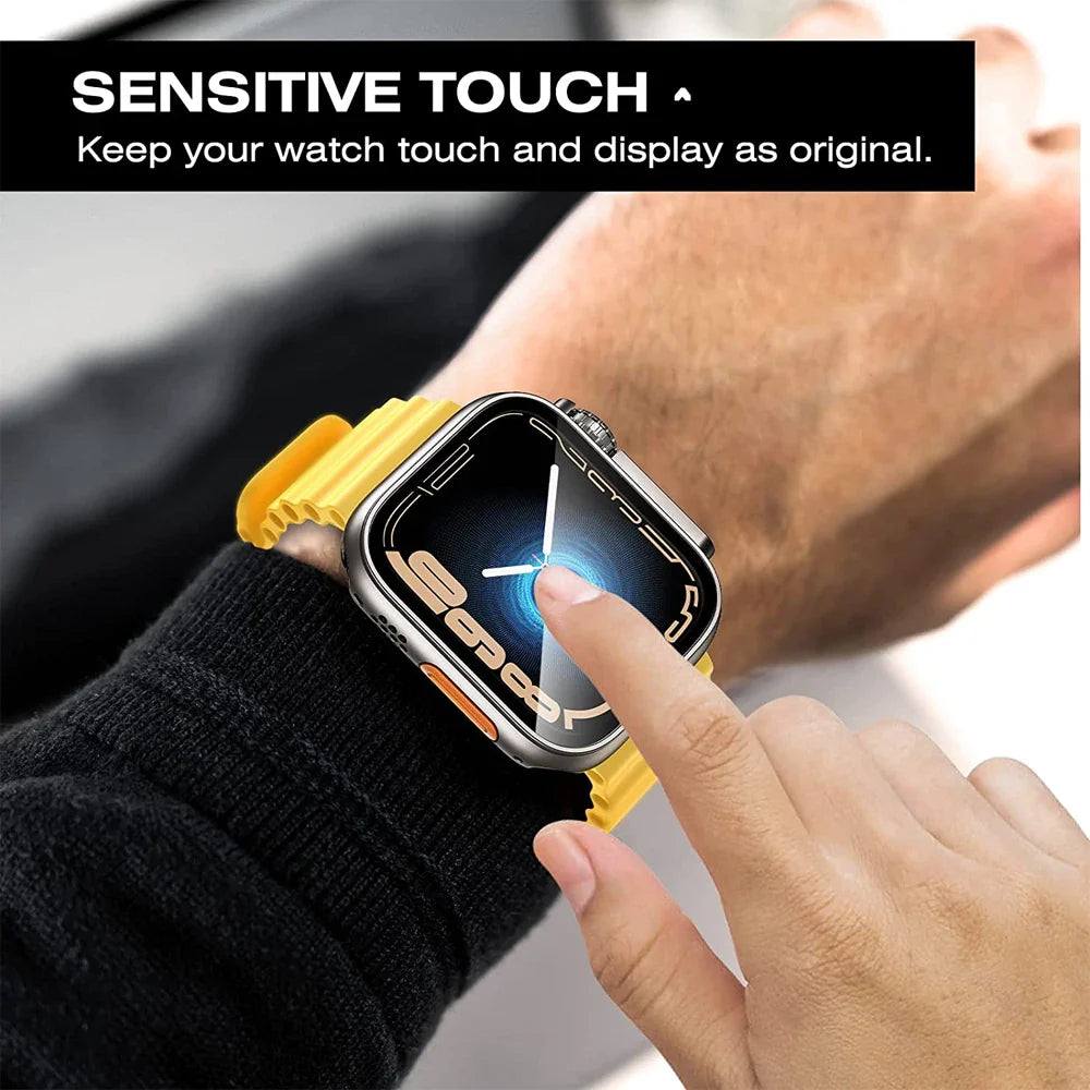 Apple Watch Protective Case with Built-In Glass Screen Protector