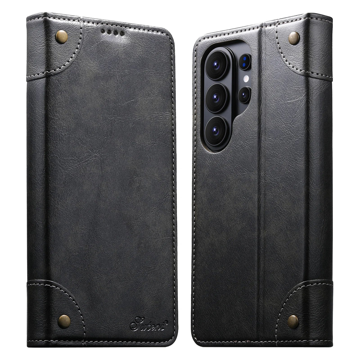 Samsung Galaxy S26 Series Leather Wallet Case with Kickstand