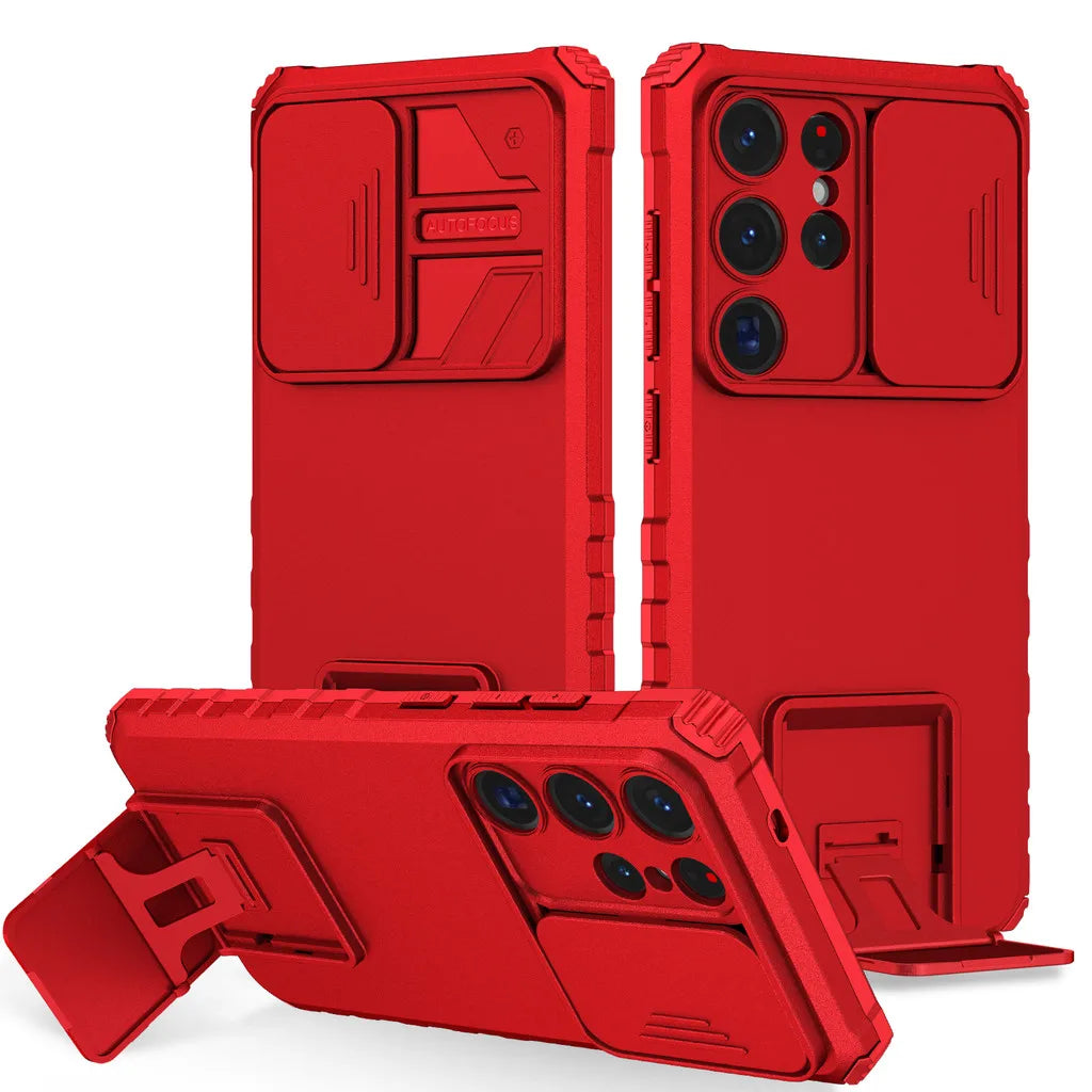 Samsung Galaxy S25 Series Anti-Drop Airbag Case with Camera Slide Cover