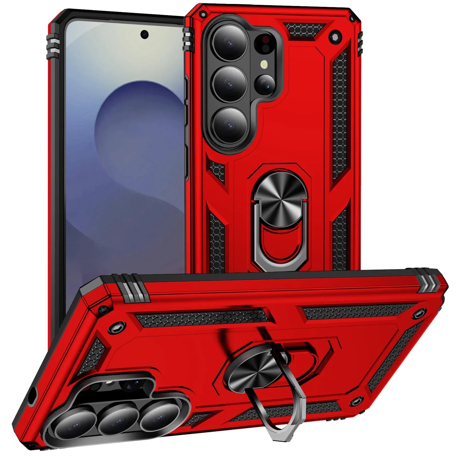 Samsung Galaxy S26 Series Shockproof Case with Metal Stand