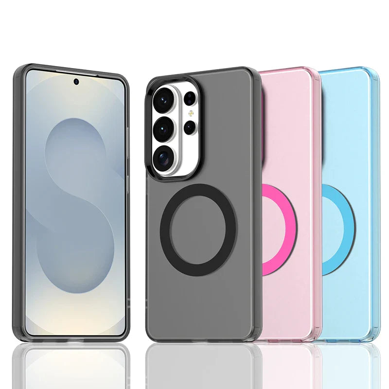 Samsung Galaxy S26 Series Candy Color Magnetic Translucent Matte Slim Case