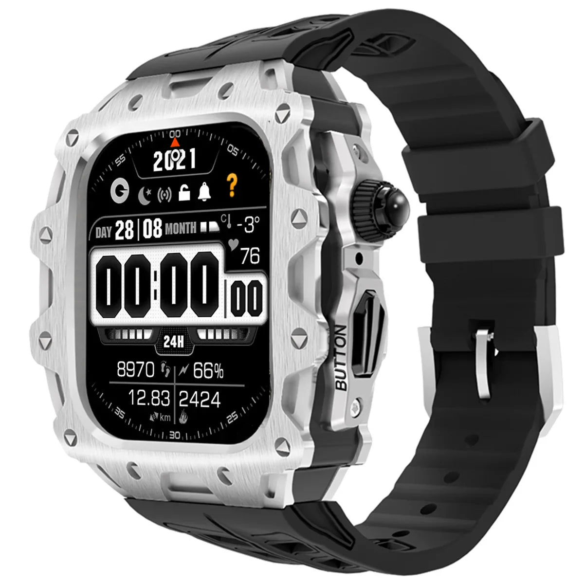 Apple Watch Series 11 (46mm) Modification Kit With Zinc Case and Sport Band