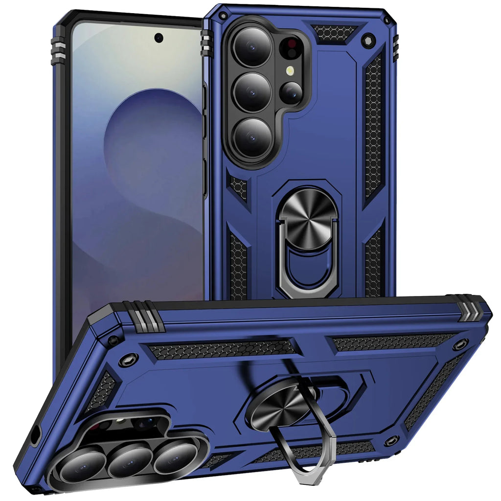 Samsung Galaxy S26 Series Shockproof Case with Metal Stand
