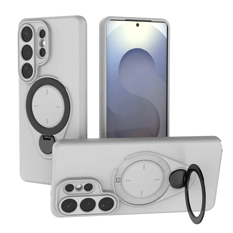 Samsung Galaxy S26 Series Case with 360° Metal Ring Stand